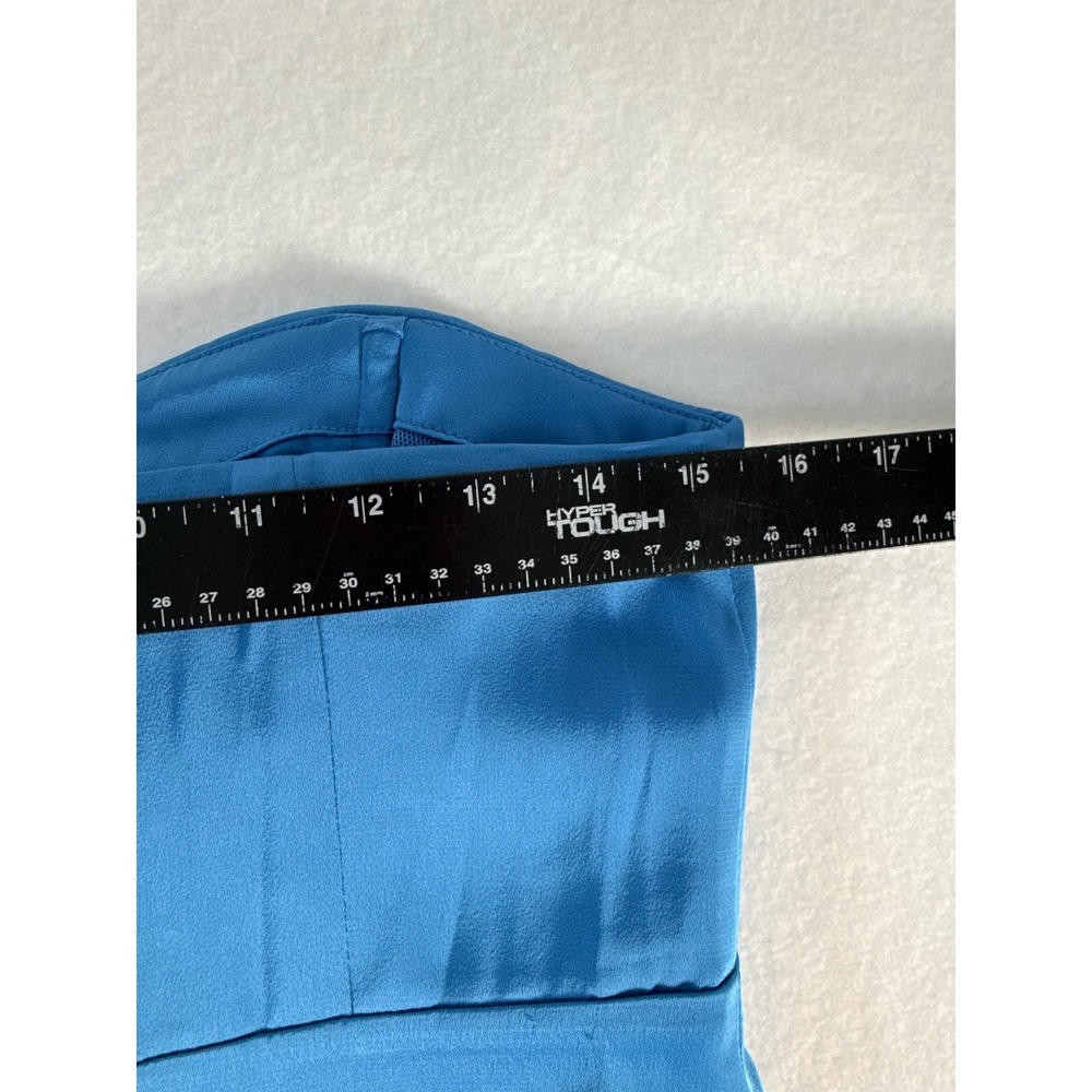 Lilly Pulitzer Carlynn Strapless Satin Bow Mini Dress Morelle Blue Size 2 NEW - Picture 7 of 16